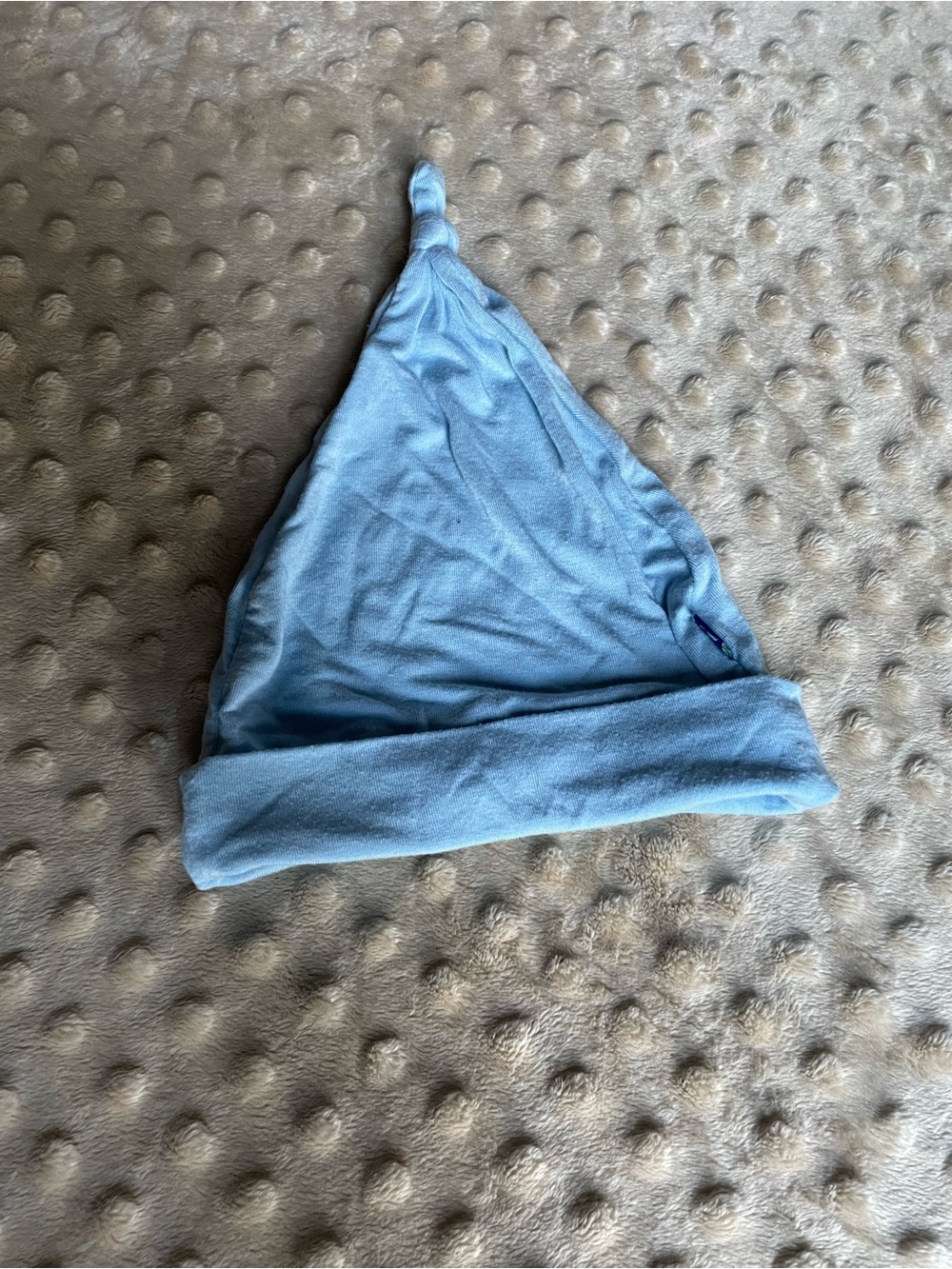 Kickee Pants Soft Blue Bamboo Knotted Baby Hat